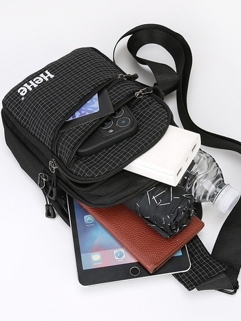 HEHE Ανδρική νάιλον τσάντα ώμου για επαγγελματικές μετακινήσεις — διαπνοή, ultra ελαφριά, ανθεκτική στη φθορά, χωράει 8 ιντσών φορητό υπολογιστή