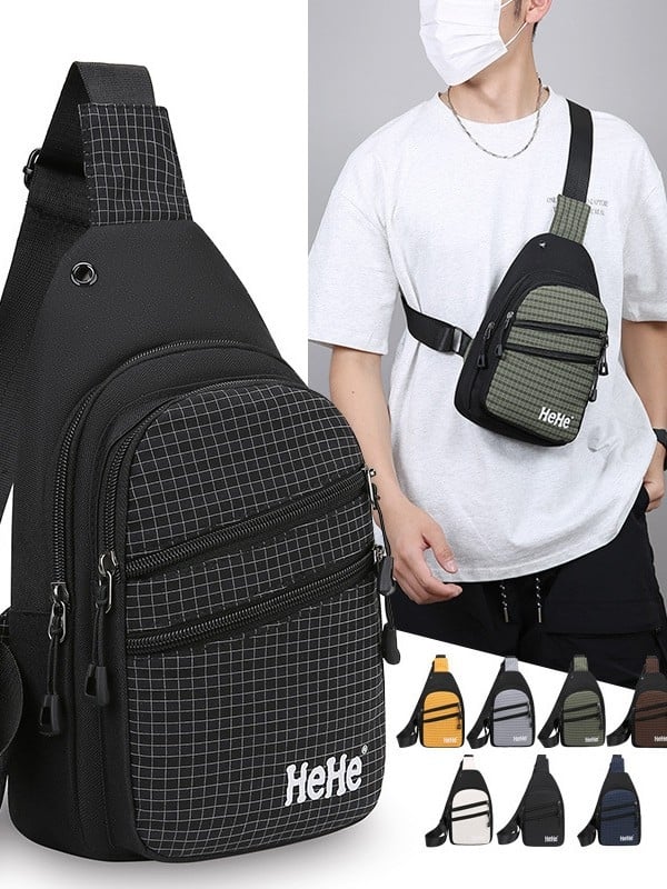HEHE Ανδρική νάιλον τσάντα ώμου για επαγγελματικές μετακινήσεις — διαπνοή, ultra ελαφριά, ανθεκτική στη φθορά, χωράει 8 ιντσών φορητό υπολογιστή