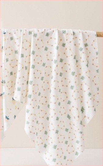 2 komada swaddle za novorođenčad – pamuk 95%+, uzorak životinja/cartoon, Klasa A, za sve sezone, mekano