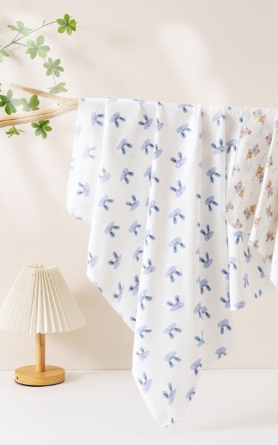 2 komada swaddle za novorođenčad – pamuk 95%+, uzorak životinja/cartoon, Klasa A, za sve sezone, mekano