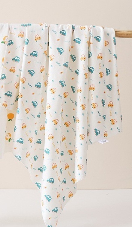 2 komada swaddle za novorođenčad – pamuk 95%+, uzorak životinja/cartoon, Klasa A, za sve sezone, mekano