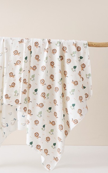 2 komada swaddle za novorođenčad – pamuk 95%+, uzorak životinja/cartoon, Klasa A, za sve sezone, mekano