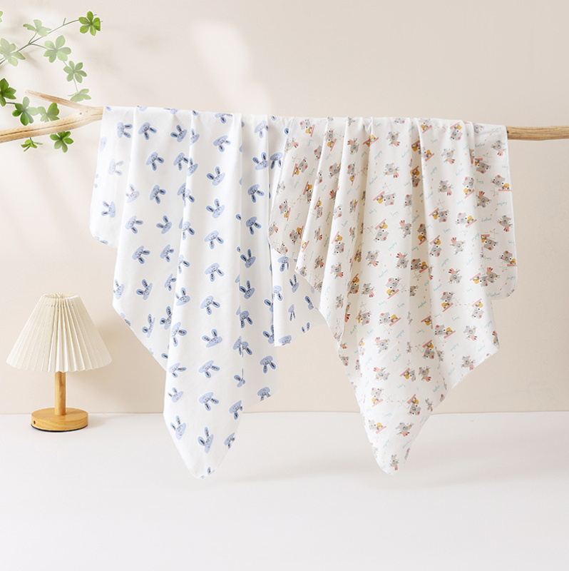 2 komada swaddle za novorođenčad – pamuk 95%+, uzorak životinja/cartoon, Klasa A, za sve sezone, mekano