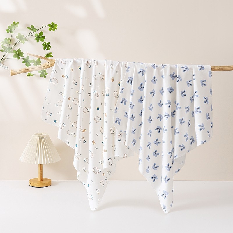 2 komada swaddle za novorođenčad – pamuk 95%+, uzorak životinja/cartoon, Klasa A, za sve sezone, mekano