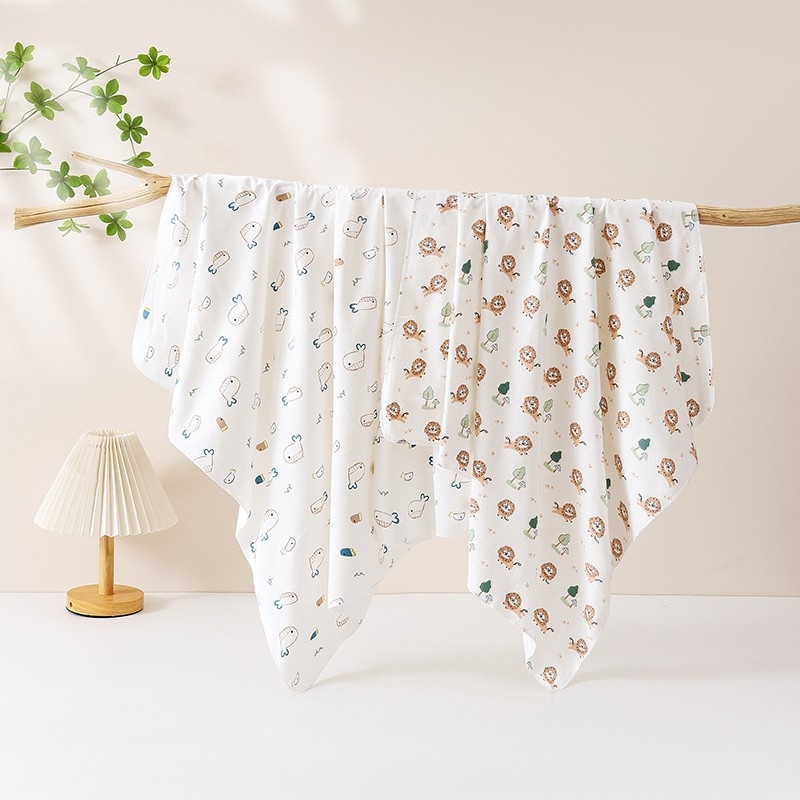 2 komada swaddle za novorođenčad – pamuk 95%+, uzorak životinja/cartoon, Klasa A, za sve sezone, mekano