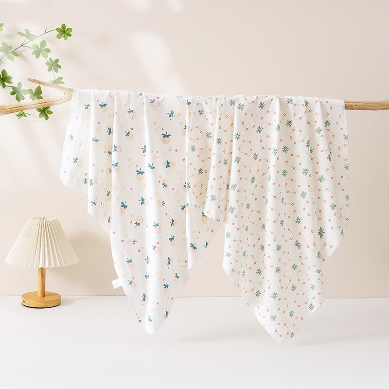 2 komada swaddle za novorođenčad – pamuk 95%+, uzorak životinja/cartoon, Klasa A, za sve sezone, mekano