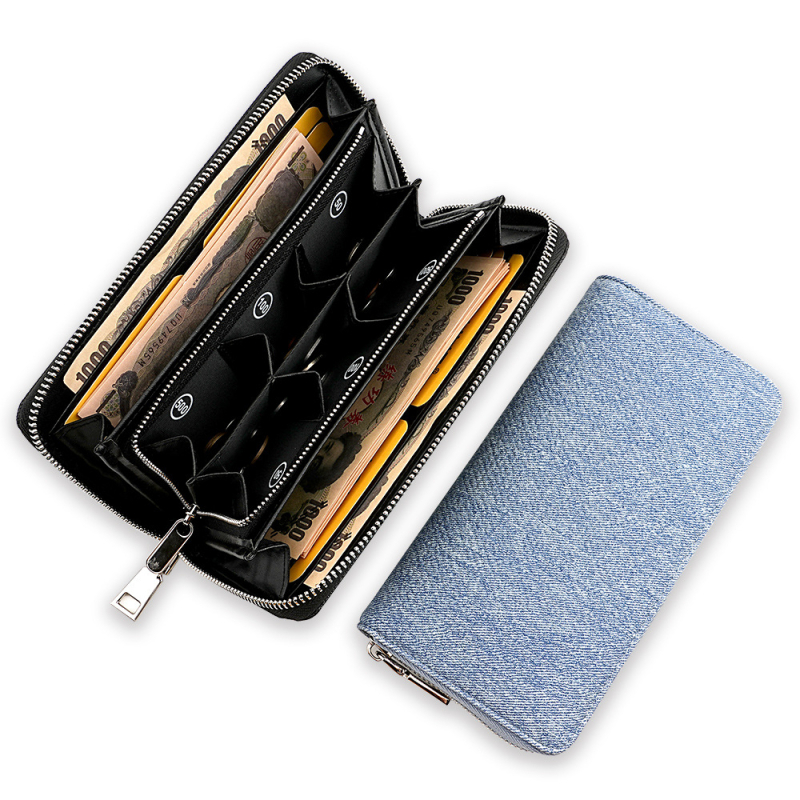 Γυναικείο μακρύ πορτοφόλι με διαμερίσματα, PU εξωτερικό υλικό, πολυεστερική επένδυση, μονόχρωμο σχέδιο, ιαπωνικό στυλ, χειμερινή συλλογή 2025