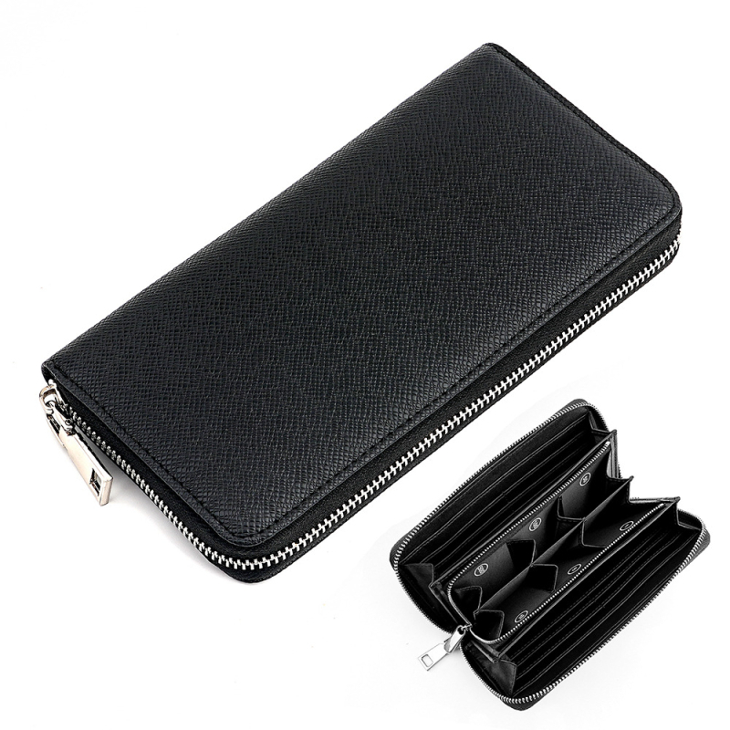 Γυναικείο μακρύ πορτοφόλι με διαμερίσματα, PU εξωτερικό υλικό, πολυεστερική επένδυση, μονόχρωμο σχέδιο, ιαπωνικό στυλ, χειμερινή συλλογή 2025