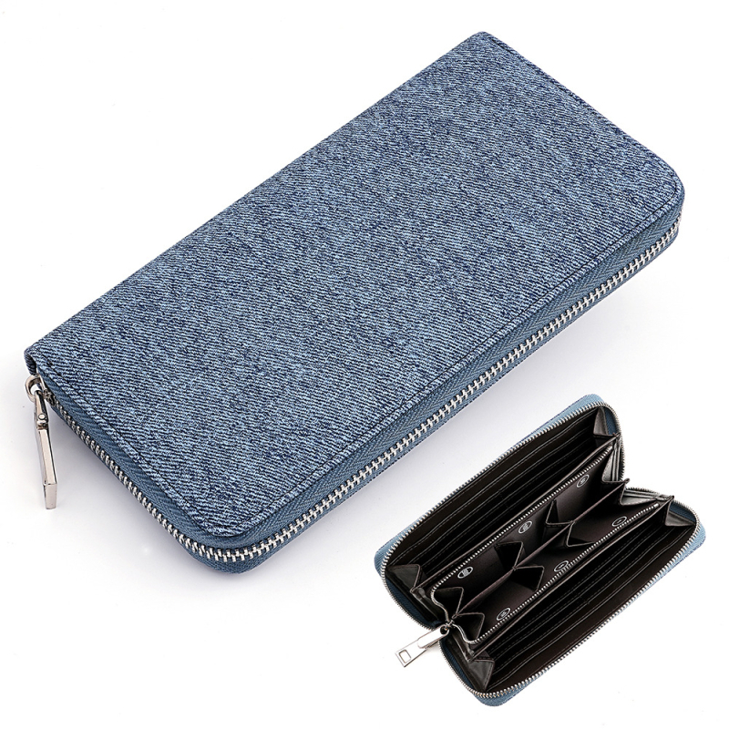 Γυναικείο μακρύ πορτοφόλι με διαμερίσματα, PU εξωτερικό υλικό, πολυεστερική επένδυση, μονόχρωμο σχέδιο, ιαπωνικό στυλ, χειμερινή συλλογή 2025