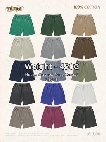 Ανδρικά και γυναικεία βαμβακερά σορτς με κορδόνι, χαλαρή γραμμή, μικροελαστικότητα, casual street style για καθημερινή χρήση