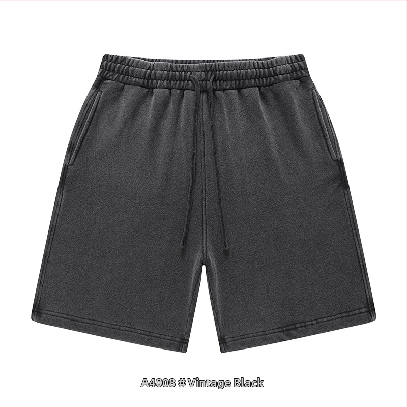 Ανδρικά και γυναικεία βαμβακερά σορτς με κορδόνι, χαλαρή γραμμή, μικροελαστικότητα, casual street style για καθημερινή χρήση