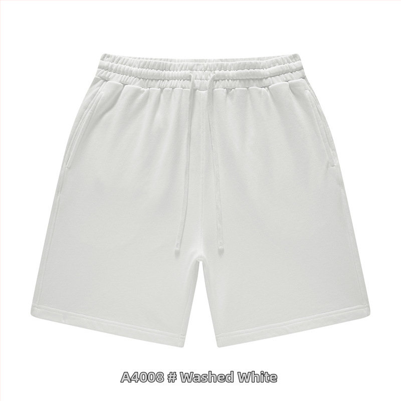 Ανδρικά και γυναικεία βαμβακερά σορτς με κορδόνι, χαλαρή γραμμή, μικροελαστικότητα, casual street style για καθημερινή χρήση