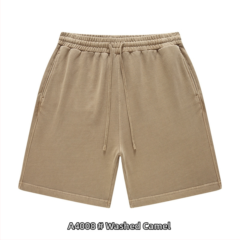 Ανδρικά και γυναικεία βαμβακερά σορτς με κορδόνι, χαλαρή γραμμή, μικροελαστικότητα, casual street style για καθημερινή χρήση