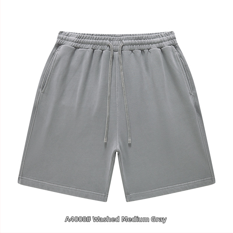 Ανδρικά και γυναικεία βαμβακερά σορτς με κορδόνι, χαλαρή γραμμή, μικροελαστικότητα, casual street style για καθημερινή χρήση