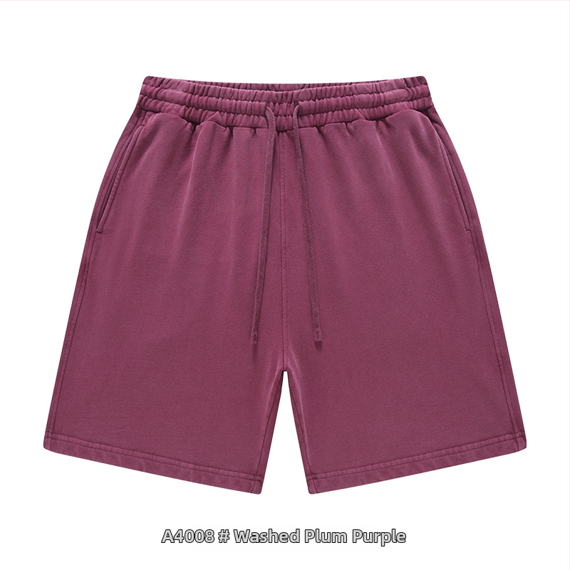 Ανδρικά και γυναικεία βαμβακερά σορτς με κορδόνι, χαλαρή γραμμή, μικροελαστικότητα, casual street style για καθημερινή χρήση