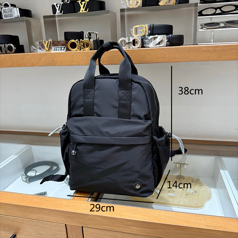 Σακίδιο φορητού υπολογιστή σε στυλ δρόμου, ύφασμα Oxford, μεγάλη χωρητικότητα, λαμιναρισμένη τσέπη με φερμουάρ και επιπλέον διαμέρισμα