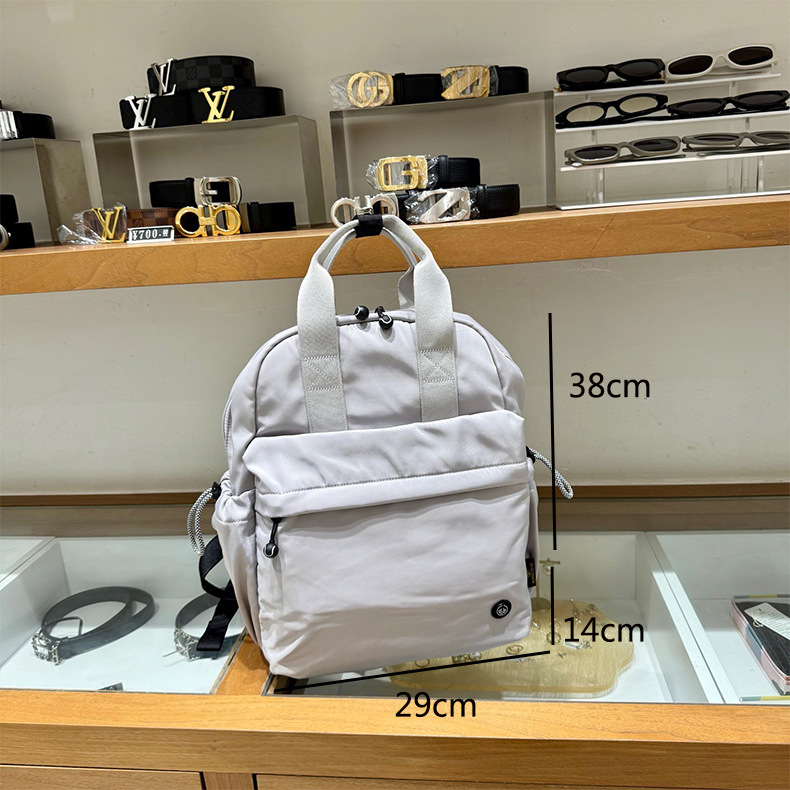 Σακίδιο φορητού υπολογιστή σε στυλ δρόμου, ύφασμα Oxford, μεγάλη χωρητικότητα, λαμιναρισμένη τσέπη με φερμουάρ και επιπλέον διαμέρισμα