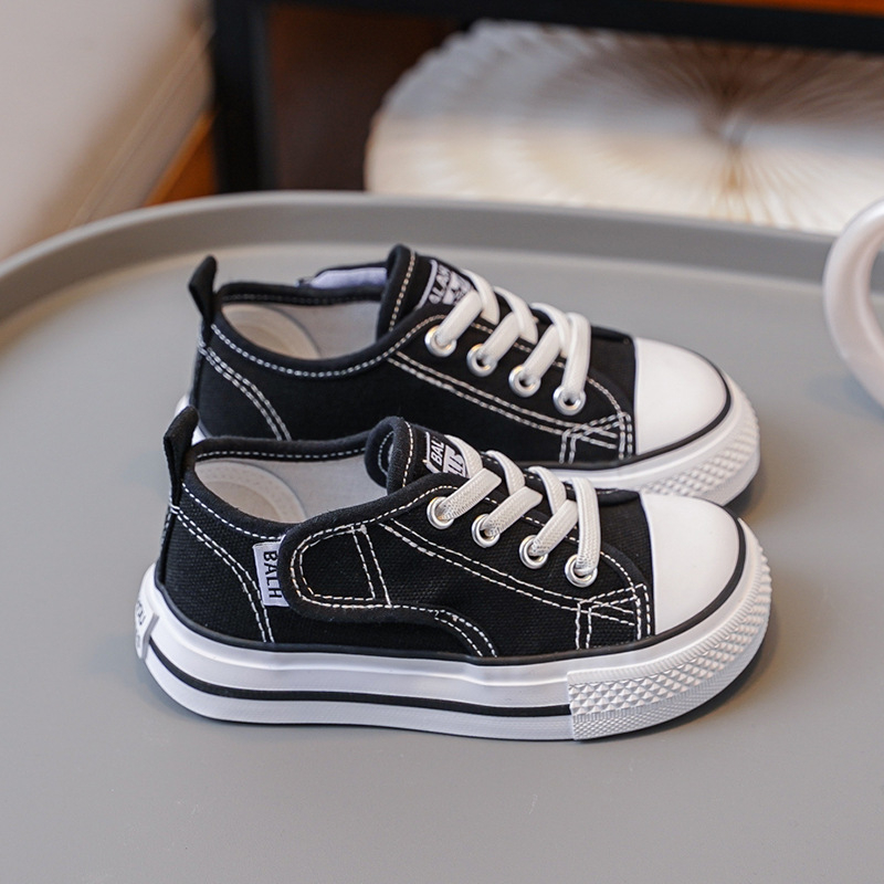 Παιδικά καμβά παπούτσια υψηλού ύψους με Velcro, Κορεατικό στυλ, διαπνέοντα, αντιολισθητική σόλα