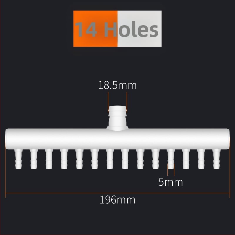 Πλαστικός διανομέας αέρα για αντλία ενυδρείου και αερισμό λίμνης — AquaBlue/Lanbao, 0,1 kg