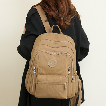 Γυναικείο αστικό σακίδιο από Oxford ύφασμα, με φερμουάρ, εσωτερικό θήκη με φερμουάρ και επένδυση πολυεστέρα