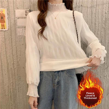 Top s čipkou, vyšívaný, s polovičným rolákom, krátke rukávy s padajúcimi ramenami, zmes polyesteru