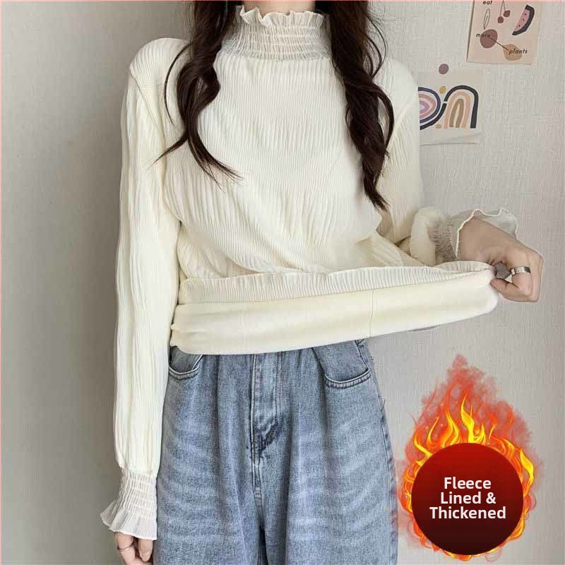 Top s čipkou, vyšívaný, s polovičným rolákom, krátke rukávy s padajúcimi ramenami, zmes polyesteru