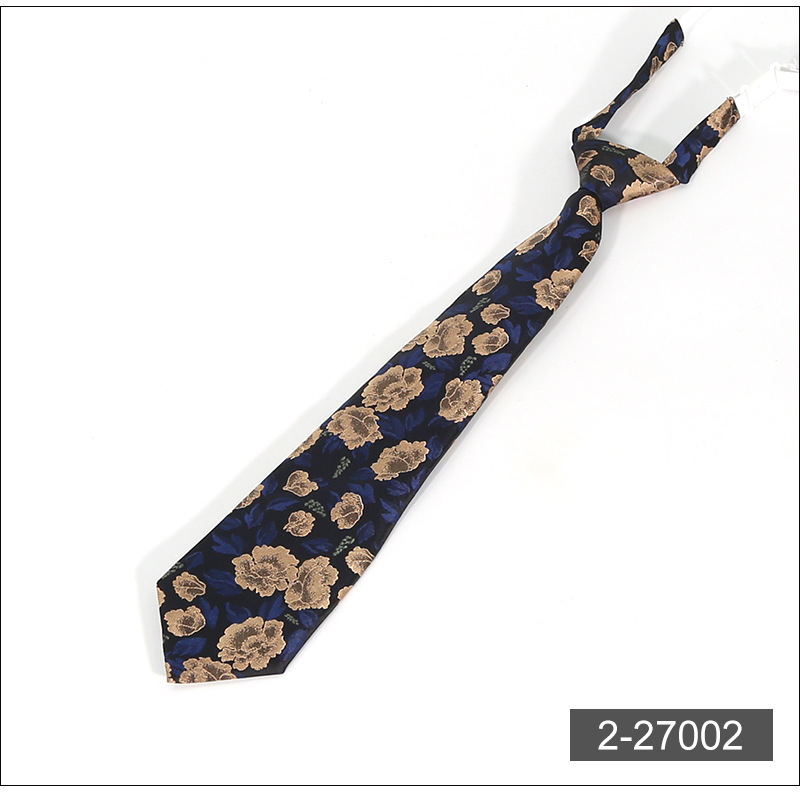 Kravata s cvjetnim jacquard uzorkom, unisex casual stil, veličina 33×7 cm, obične širine, materijal: poliester pređa, jacquard tkanina, oblik cvijeta.
