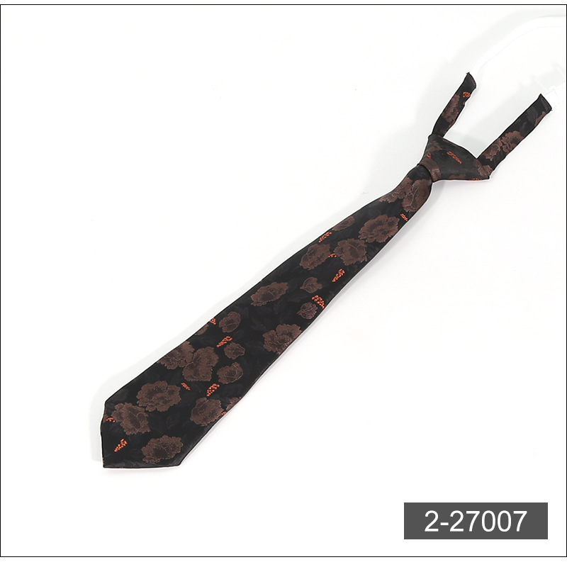 Kravata s cvjetnim jacquard uzorkom, unisex casual stil, veličina 33×7 cm, obične širine, materijal: poliester pređa, jacquard tkanina, oblik cvijeta.