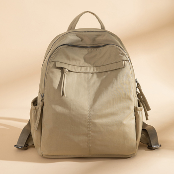 Γυναικεία σακίδιο πλάτης ταξιδιού από Oxford ύφασμα, κλείσιμο με φερμουάρ, επένδυση πολυεστέρα, αναπνεύσιμη και αδιάβροχη