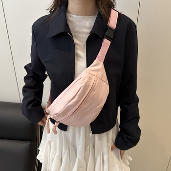 Crossbody Dumpling torba, urban stil jednostavnosti, Oxford platno, zip, proljeće 2025