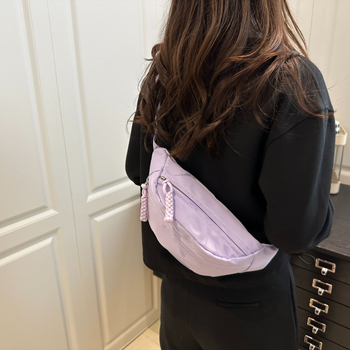 Crossbody Dumpling torba, urban stil jednostavnosti, Oxford platno, zip, proljeće 2025