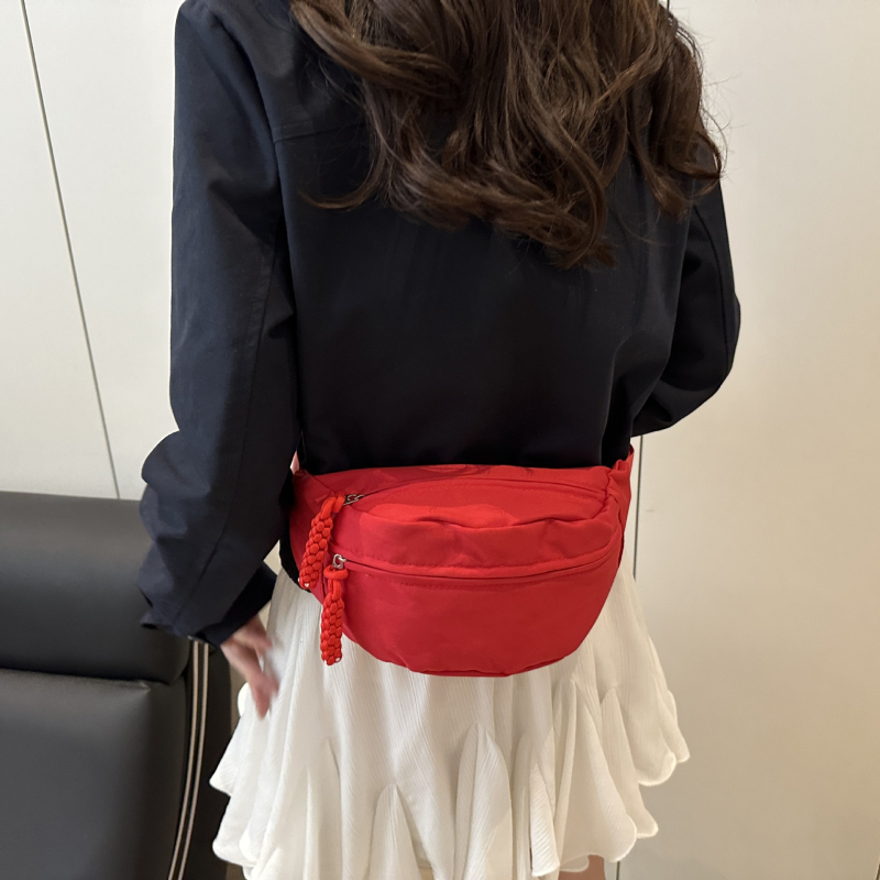 Crossbody Dumpling torba, urban stil jednostavnosti, Oxford platno, zip, proljeće 2025