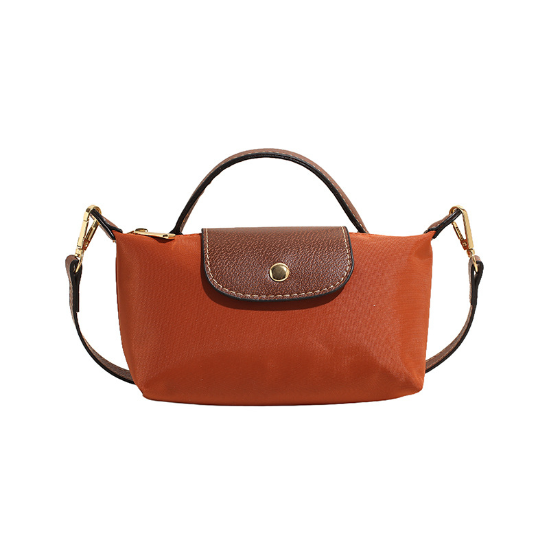Mini crossbody torba od Oxford materijala, s nylonom unutarnjom podlogom, horizontalni kvadratni oblik, zatvaranje zipom, unutarnja džep sa zipom, gradski minimalistički stil