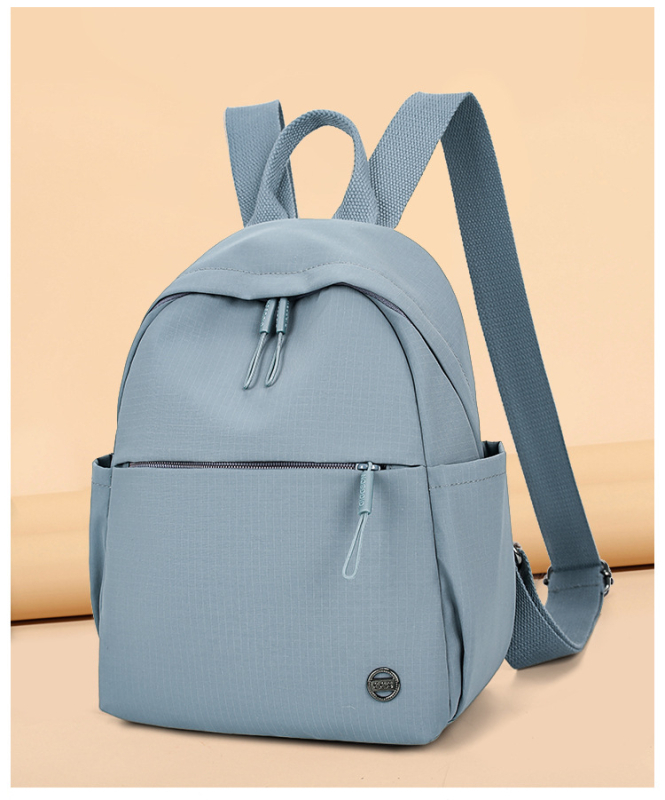 Σακίδιο Oxford ύφασμα, άνοιγμα με φερμουάρ, κρυφός θήκη με φερμουάρ, λαμιναρισμένη θήκη με φερμουάρ, εσωτερικό διαχωριστικό