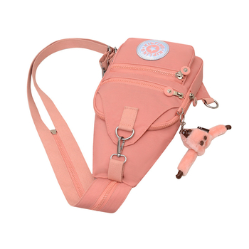 Lagana ženska crossbody torba od najlona sa zatvaračem, skriveni džep i džep za mobitel