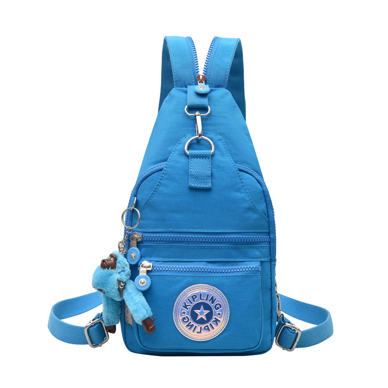 Lagana ženska crossbody torba od najlona sa zatvaračem, skriveni džep i džep za mobitel