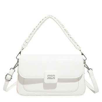Retro PU crossbody torba s vodoravnom kvadratnom formom, zatvaranje kapom, džepovi sa zipom i džep za dokumente, s jednom naramenicom, jesen 2025 izdanje