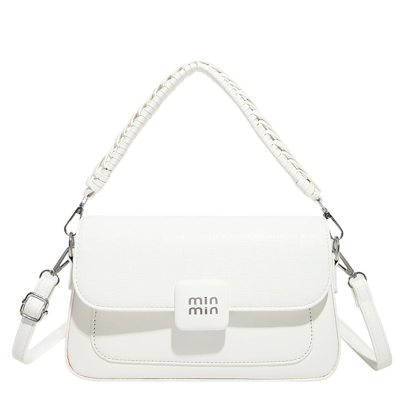 Retro PU crossbody torba s vodoravnom kvadratnom formom, zatvaranje kapom, džepovi sa zipom i džep za dokumente, s jednom naramenicom, jesen 2025 izdanje
