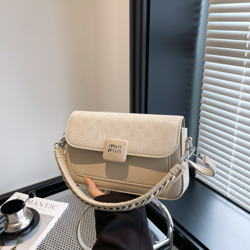 Retro PU crossbody torba s vodoravnom kvadratnom formom, zatvaranje kapom, džepovi sa zipom i džep za dokumente, s jednom naramenicom, jesen 2025 izdanje