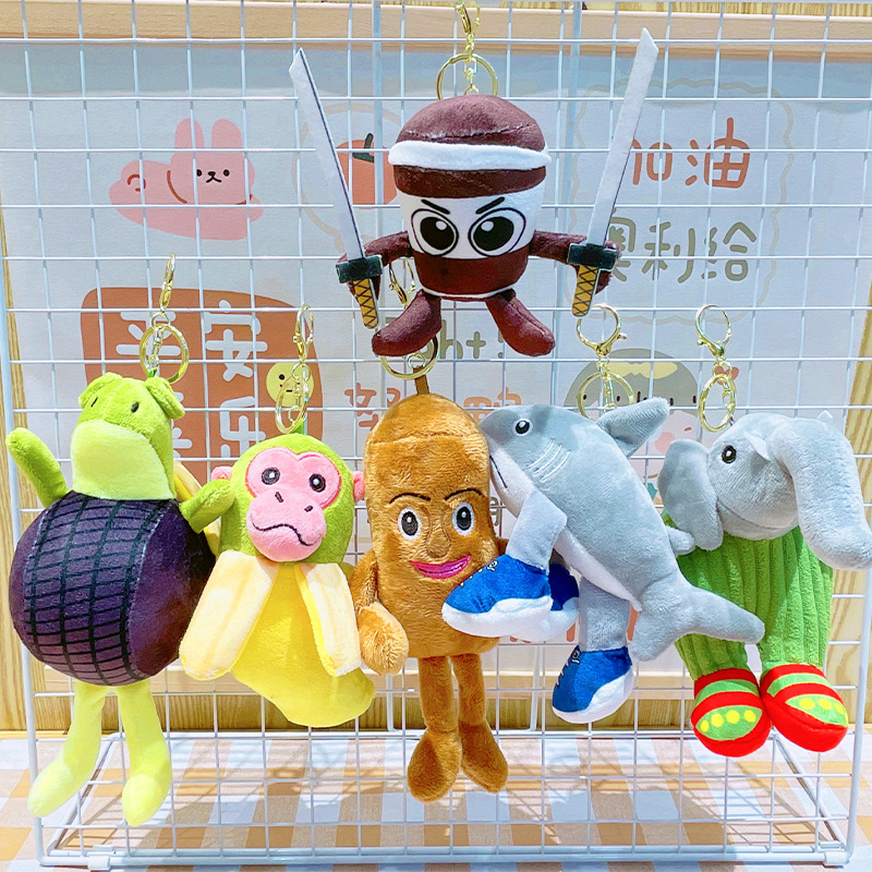 Plišani privjesak za ključeve – slatka mini figurica, mekani materijal
