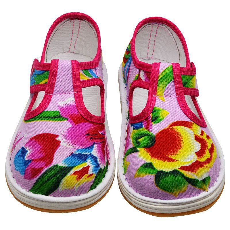 Pantofi pentru copii cu cap de tigru, făcuți manual, pentru copii 1–3 ani, partea superioară din bumbac respirabilă, talpă din bumbac, stil chinezesc tradițional