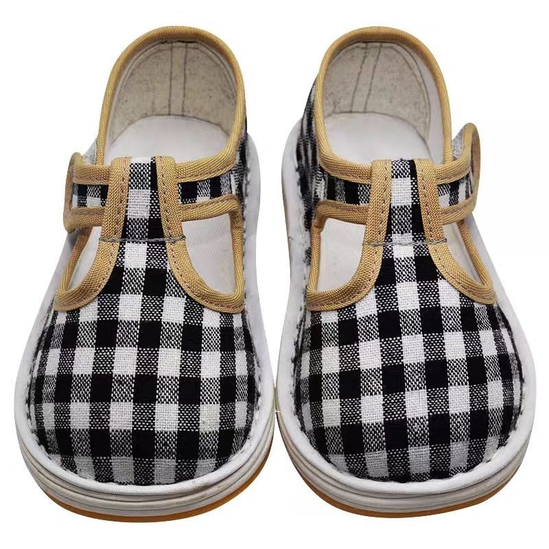 Pantofi pentru copii cu cap de tigru, făcuți manual, pentru copii 1–3 ani, partea superioară din bumbac respirabilă, talpă din bumbac, stil chinezesc tradițional