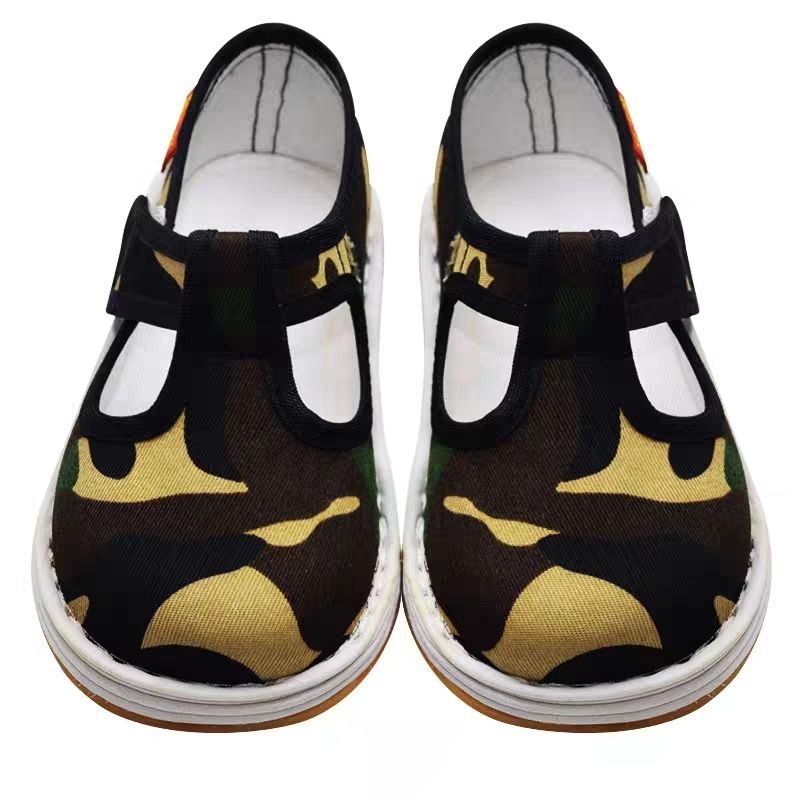 Pantofi pentru copii cu cap de tigru, făcuți manual, pentru copii 1–3 ani, partea superioară din bumbac respirabilă, talpă din bumbac, stil chinezesc tradițional