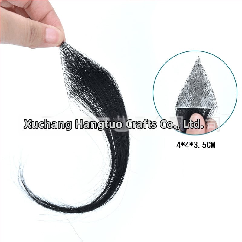 Biológiai fejbőr hegplaszt patch – emberi haj, kézzel szőtt, festhető