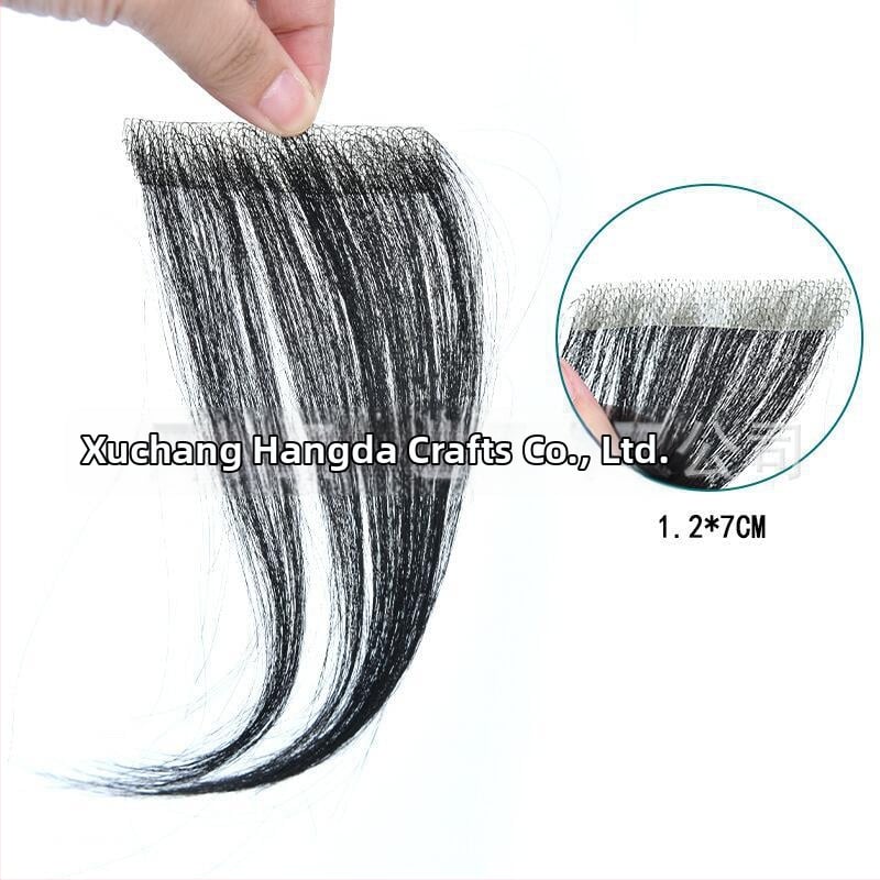 Biológiai fejbőr hegplaszt patch – emberi haj, kézzel szőtt, festhető