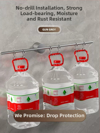 Falra szerelhető törölközőtartó, egypólusú, Space alumínium, spray-plasztik bevonat, teherbírás 10 kg, 1 szint