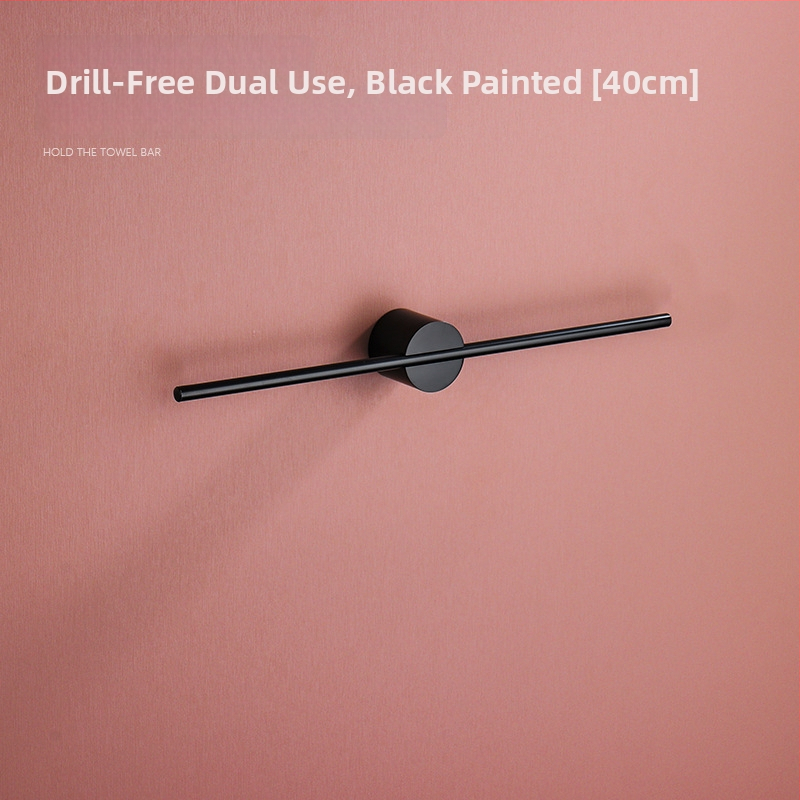 Falra szerelhető törölközőtartó, egypólusú, Space alumínium, spray-plasztik bevonat, teherbírás 10 kg, 1 szint