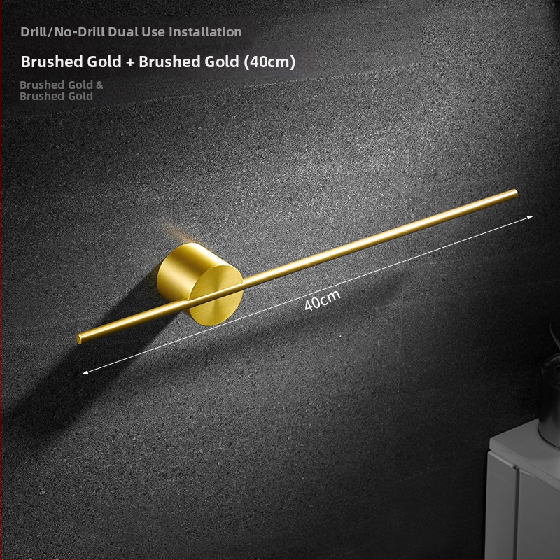 Falra szerelhető törölközőtartó, egypólusú, Space alumínium, spray-plasztik bevonat, teherbírás 10 kg, 1 szint