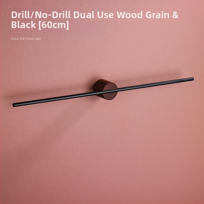 Falra szerelhető törölközőtartó, egypólusú, Space alumínium, spray-plasztik bevonat, teherbírás 10 kg, 1 szint