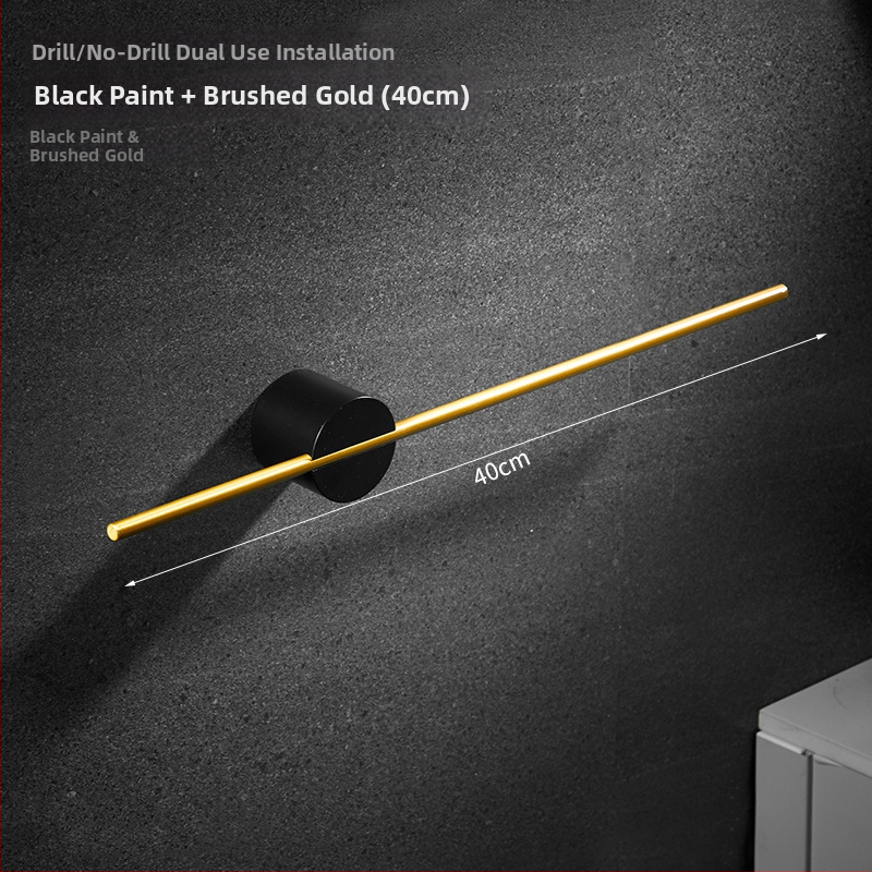 Falra szerelhető törölközőtartó, egypólusú, Space alumínium, spray-plasztik bevonat, teherbírás 10 kg, 1 szint